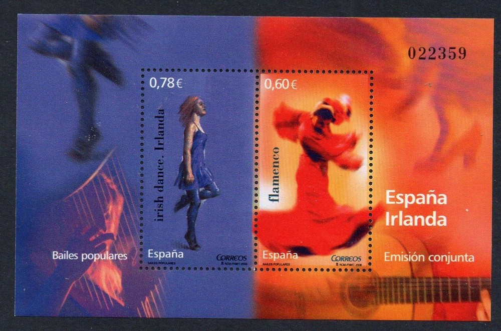 Spain MNH 2008 Traditional Dances M/S