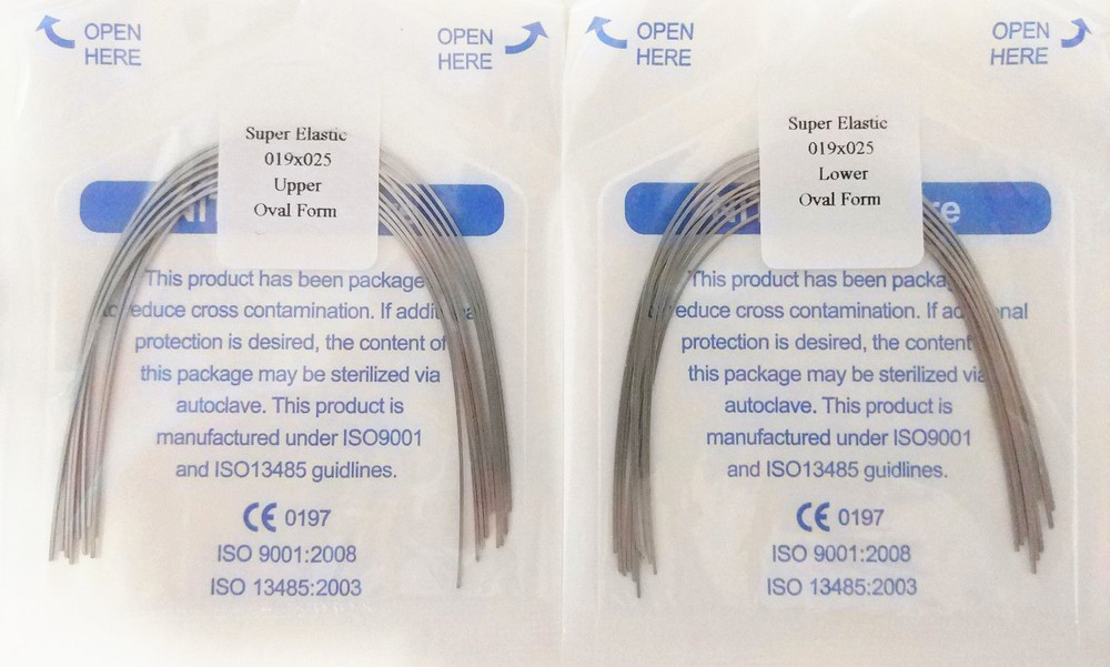 10Pack Dental Orthodontic Super Elastic Niti Archwire Rectangular Wire Oval Form