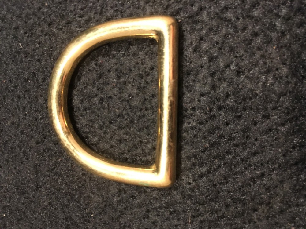 Dee Ring - 1 1/2" - Solid Brass- Pack of 8 (F259)