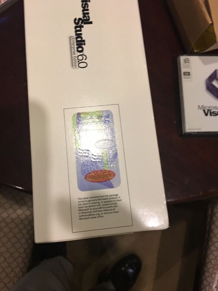 RARE AUTHENTIC Genuine Microsoft Visual Studio 6.0 Enterprise Edition 620-00139