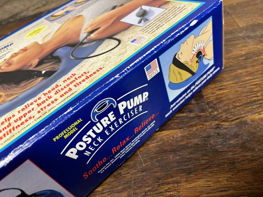 Posture Pump Professional Model Neck Exerciser Cervical Disc Hydrator USED