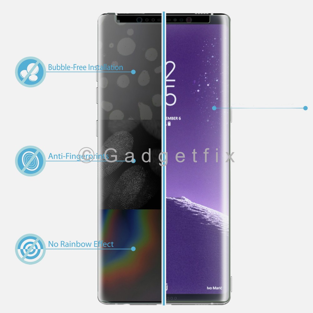 9H Premium Tempered Glass LCD Screen Protector Guard For Samsung Galaxy Note 8