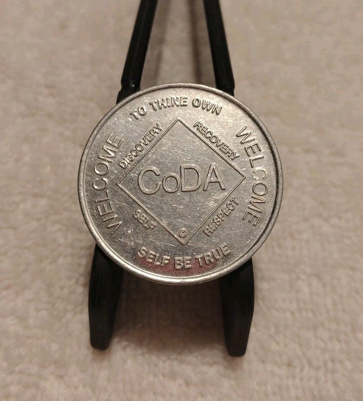 CODA ~ Welcome Aluminum Token ~ Co-Dependent Anonymous Token ~ Used