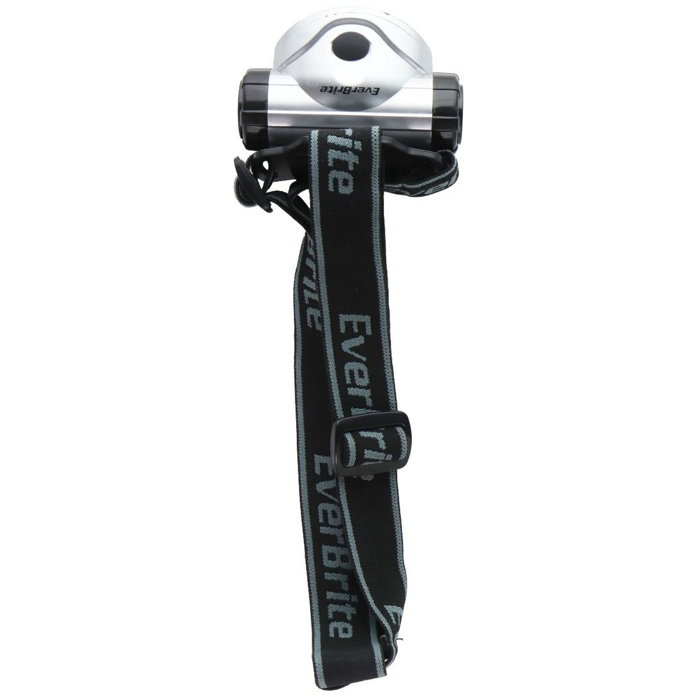 EverBrite LED Headlamp with Strap - 4 Lighting Modes - Silver