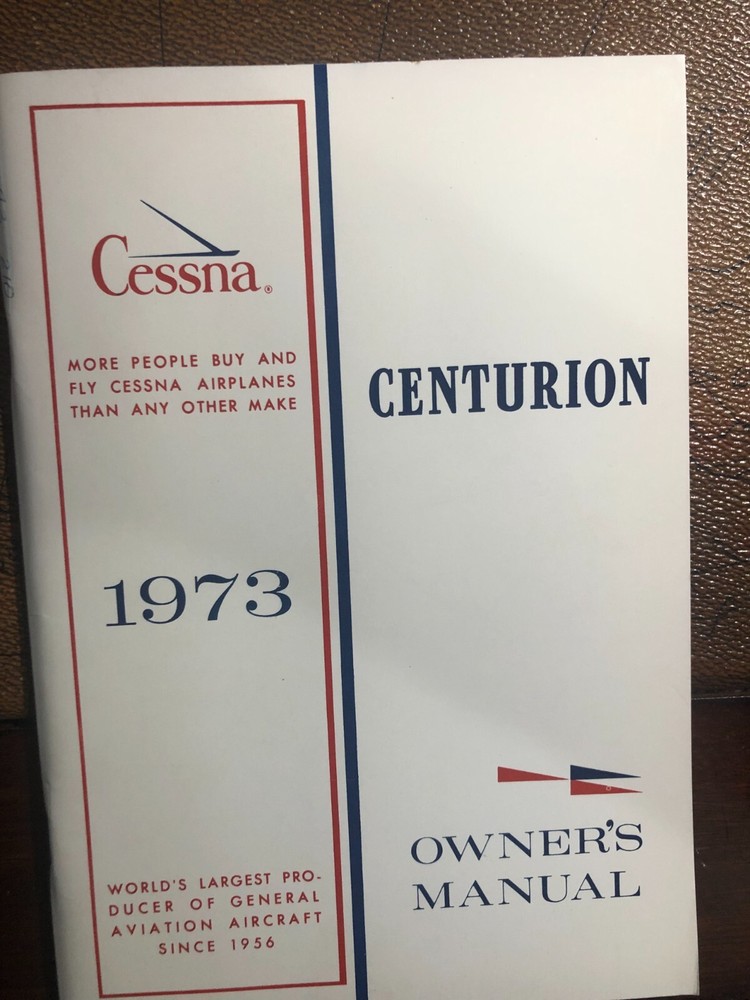 Cessna Owner's Manual 210 Centurion* 1973