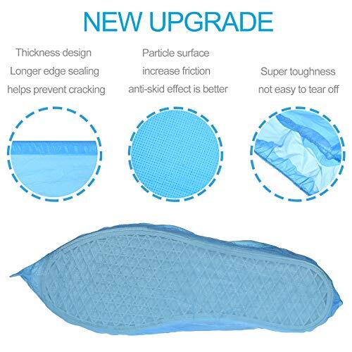 100 Pack Disposable Waterproof Shoe Covers Non-Slip Boots Floor Protector