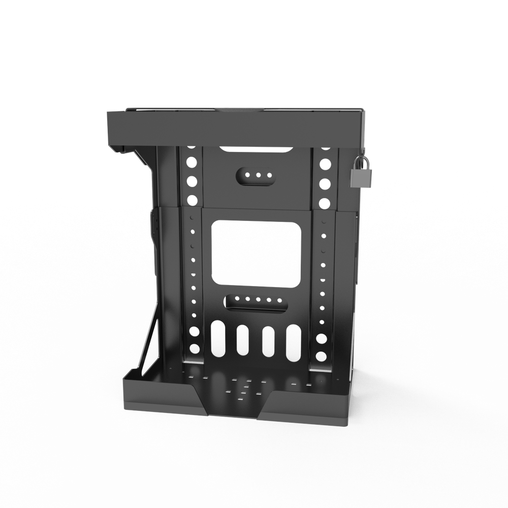 Adjustable Backpack Blower Sprayer Rack for Open and Enclosed Landscape Trailer