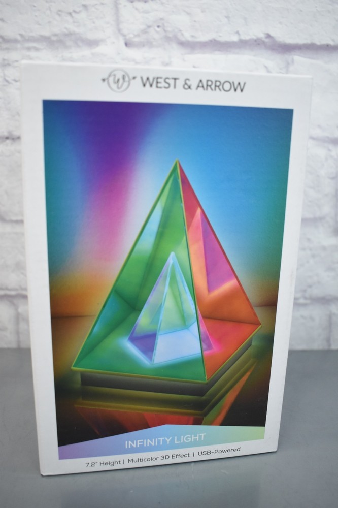 West & Arrow Infinity Light Multi-Color 3D Effect Projector USB Powered NEW