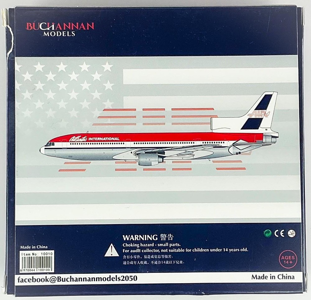 Buchannan Models Lockheed L-1011-1 Atlantic International 1/400 Scale Model