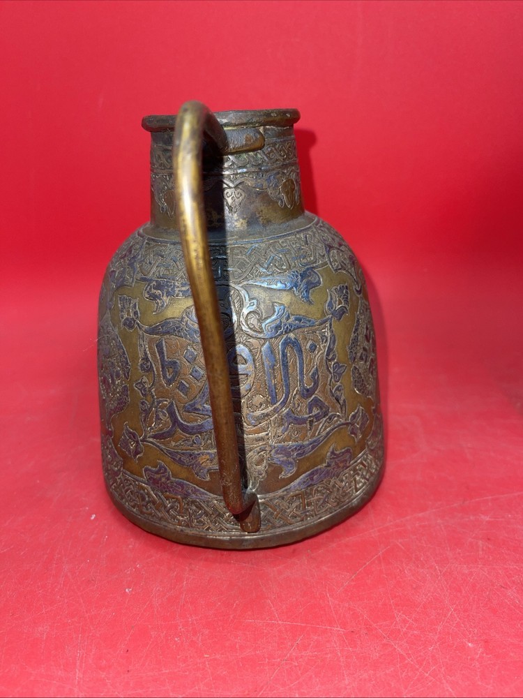ANTIQUE vintage Copper Jug with handle