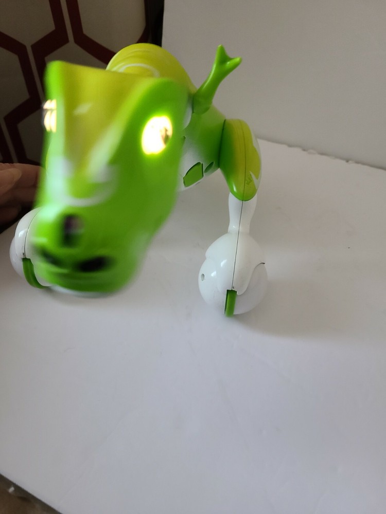 Zoomer Interactive T-REX Remote Controlled Robotic Dinosaur T-Rex Green/White.