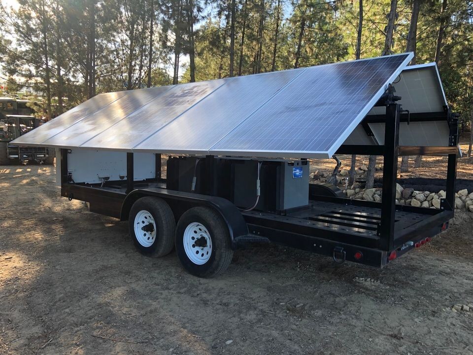 Dc Solar Trailer - Mobile Solar Generator - EXCELLENT Condition - Tested