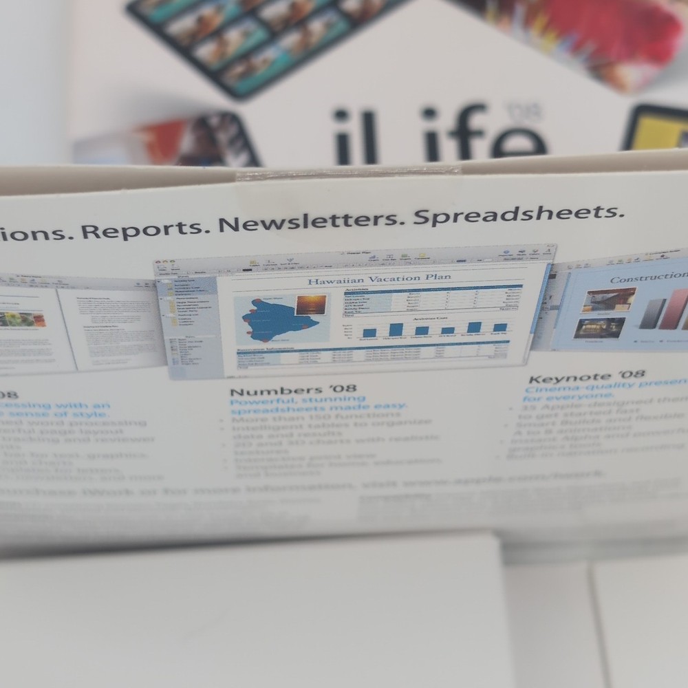 Mac Apple iWork & iLife ’08 Software Lot Bundle Discs