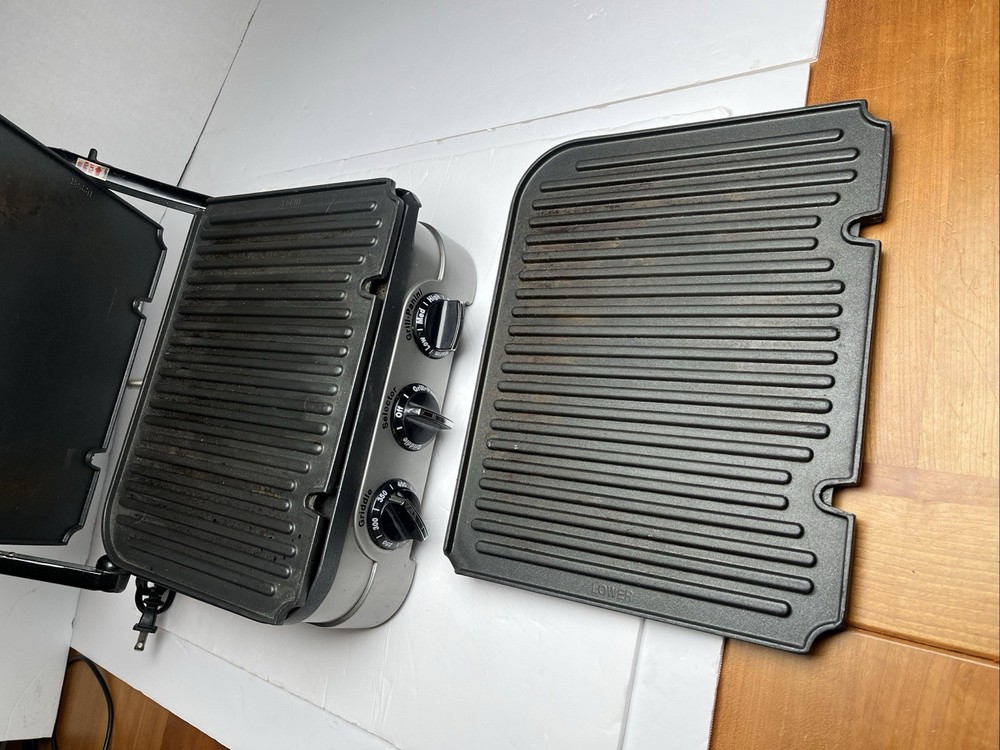 Cuisinart Gourmet Griddler GRID-8NPC - Griddle & Grill Plates - TESTED & WORKS