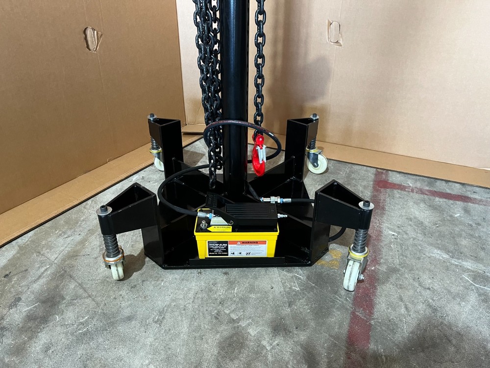 10 TON AUTO BODY PULLING TOWER Frame Machine INCLUDE PUMP CYLINDER CHAINS BEST1