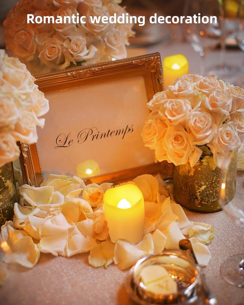 Flameless LED Tea Lights, 24-Pack