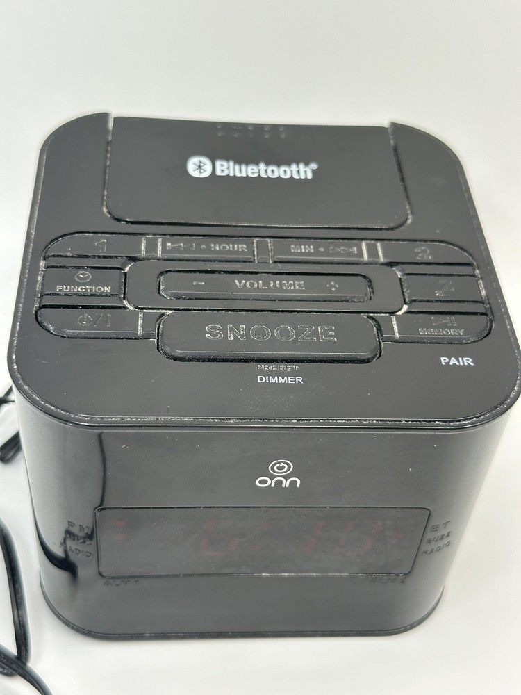 onn bluetooth Clock radio