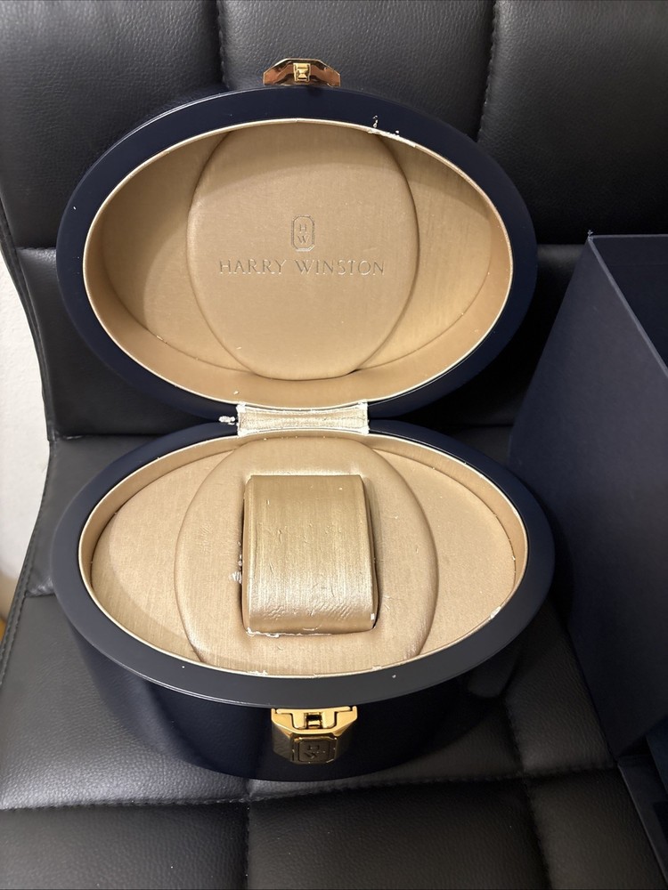 Authentic Harry Winston watch Box Case Inner Outer Cloth Full Set