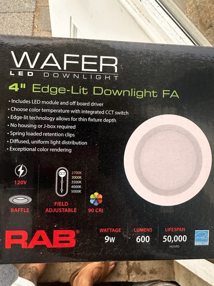 RAB 4” led Edge Lit DOWNLIGHT FA