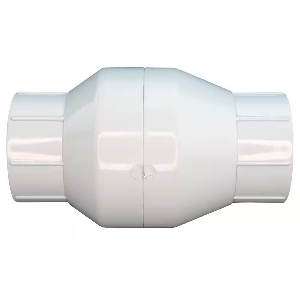 2 In. PVC Solvent Weld Check Valve