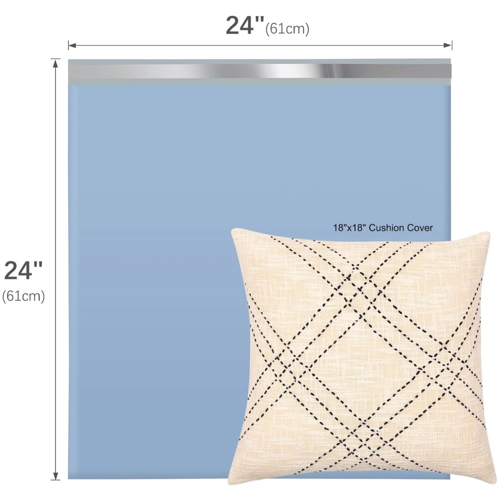 Blue Poly Mailers 24x24 100 Pack - Small Business