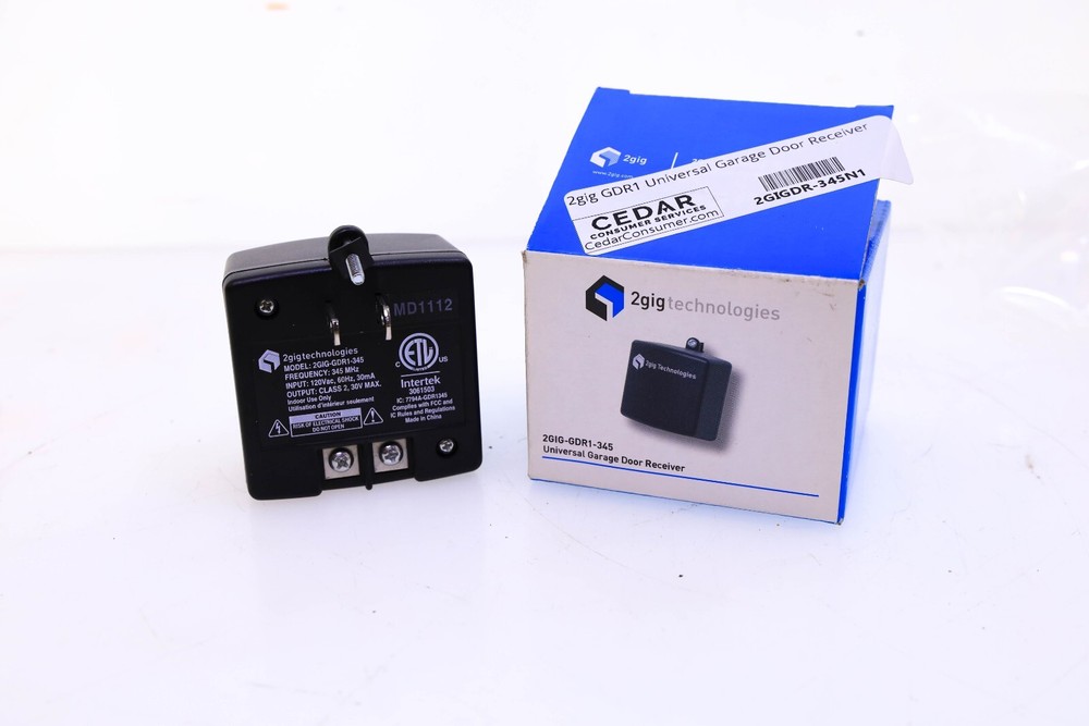 2gig GDR1 Universal Garage Door Receiver Relay