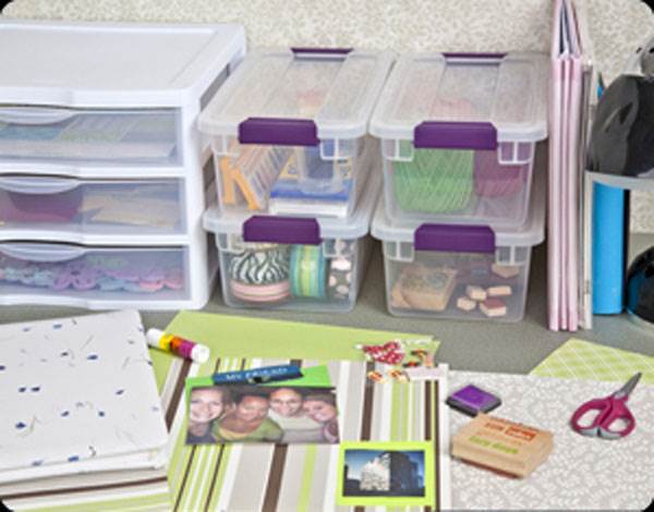 Sterilite 6 Quart Plastic ClearView Latch Box Storage Container Tote, 12 Pack