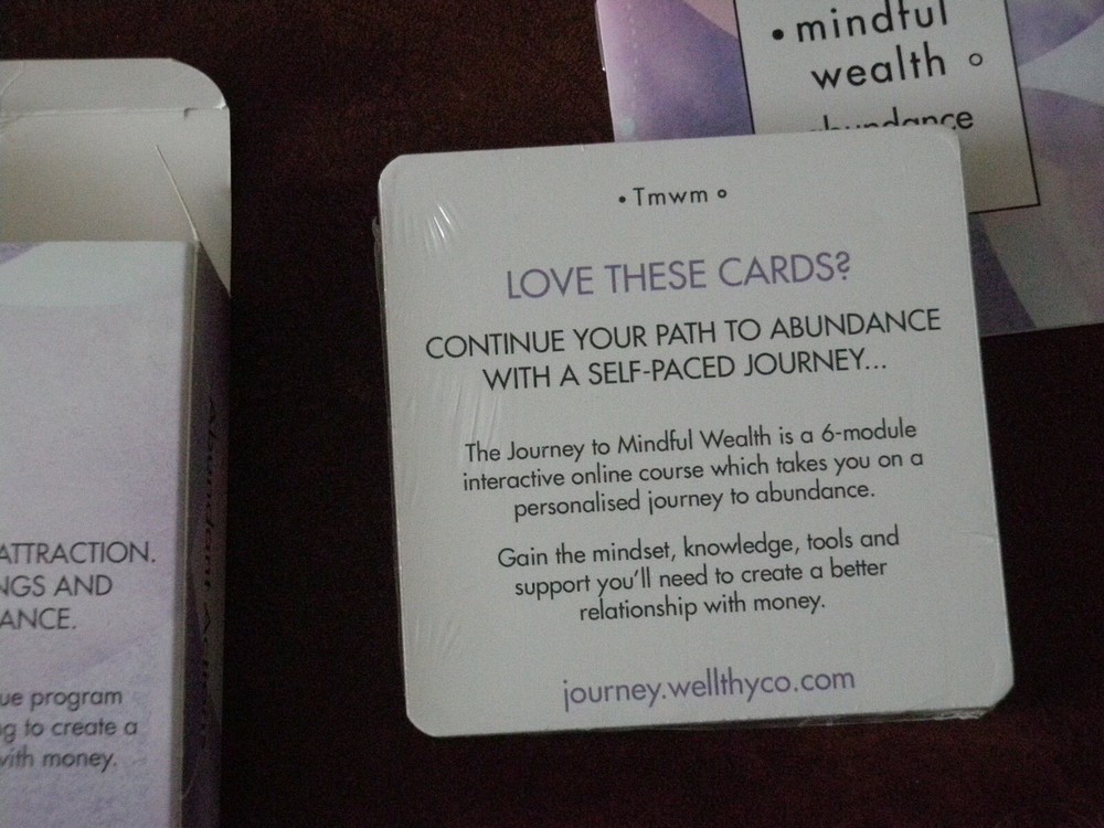 MINDFUL WEALTH ABUNDANT FEELINGS AFFIRMATION CARDS