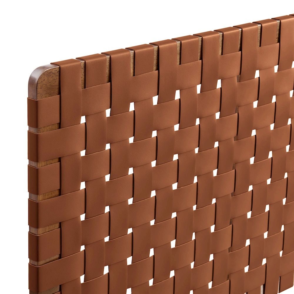 Sparta Weave Vegan Leather Full Headboard