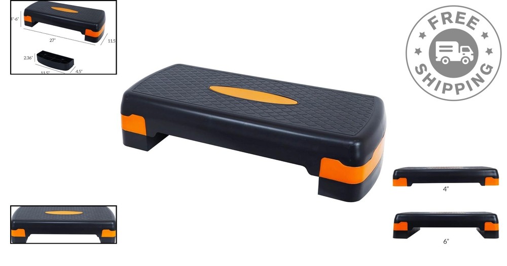Multi-Color Adjustable Workout Step Platform - Safe & Portable Fitness Solution