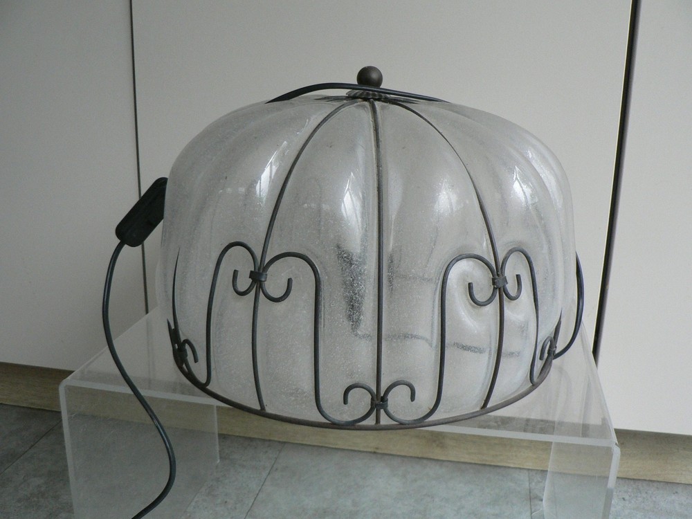 Vintage MURANO Caged Lamp Glass Light Lighting
