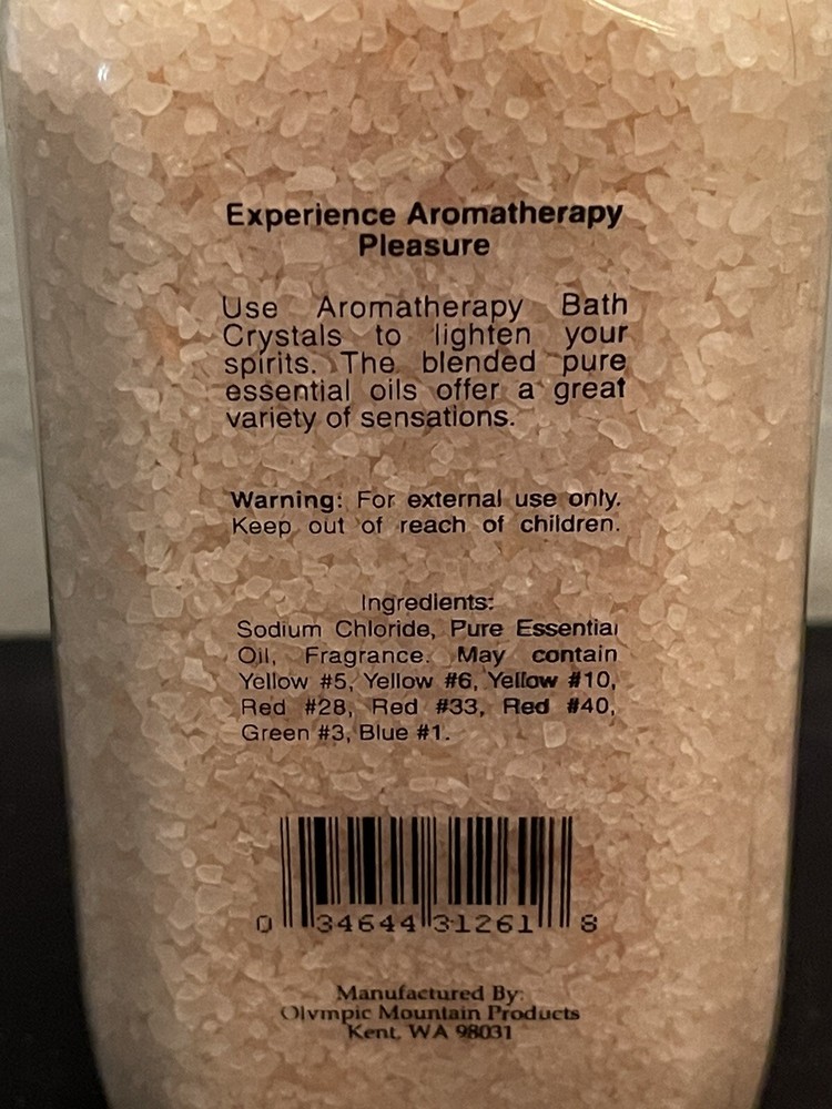 Olympic Mountain Products 16OZ Romance Aromatherapy Bath Crystals