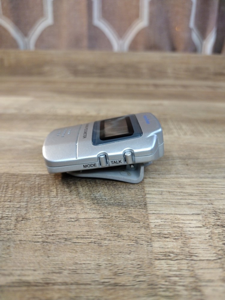 Voice Zone Talking Pedometer Calorie Counting Silver Tested Works Great