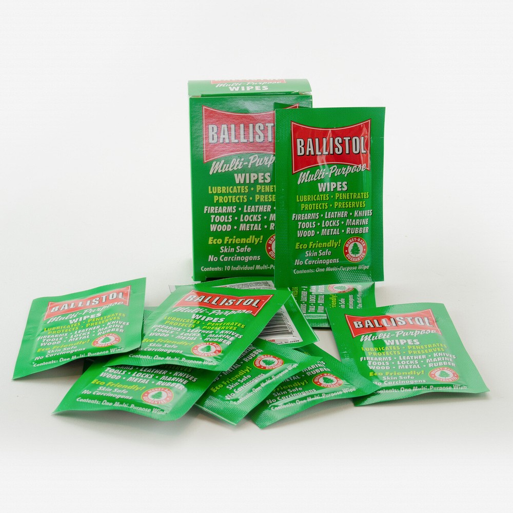 Ballistol Multi-Purpose Tool Oil Wipes - 10 Pack