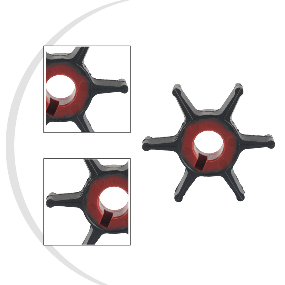 6 Blade Impeller Outboard Motor Impeller Efficient Cooling Performance