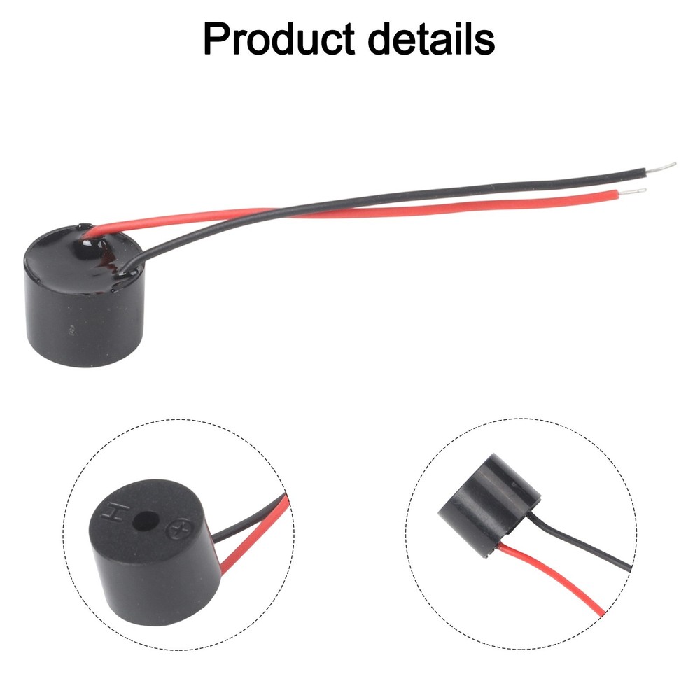 Reliable 10Pcs Active Wired Buzzer for Motorcycles Steering ABS Material