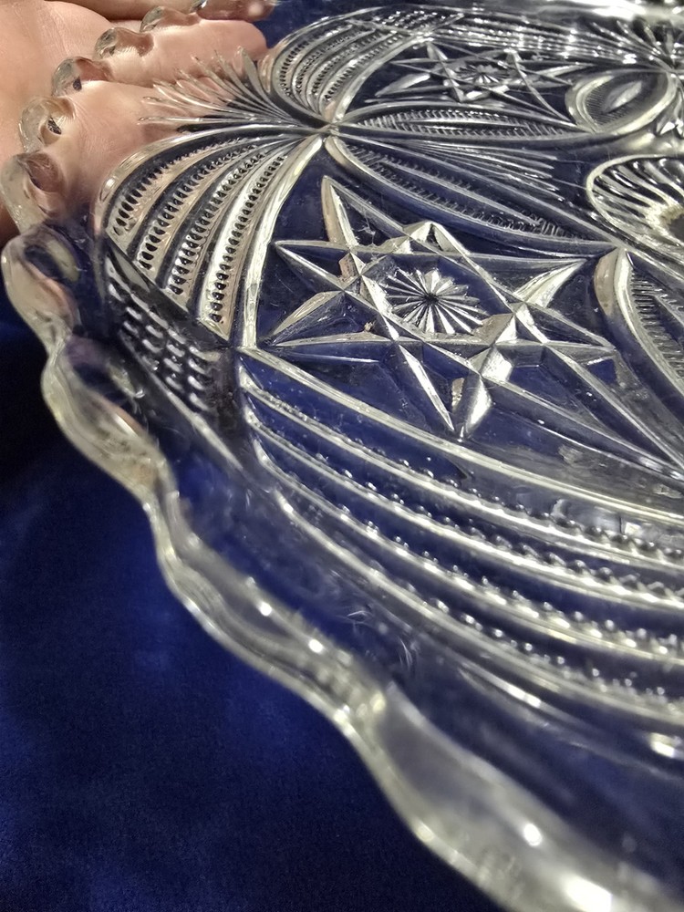 ANTIQUE EAPG BRYCE-HIGBEE CAKE STAND PTRN-MONARCH