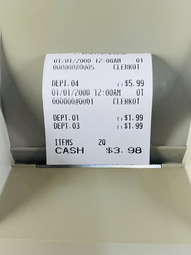 Sharp XE-A203 Cash Register With Keys Tested And Working