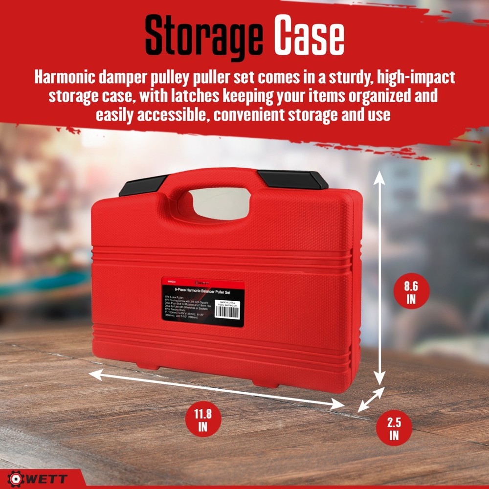 Heavy Duty Adjustable 3 Jaw Pulley Puller Tool Harmonic Balancer Puller Set