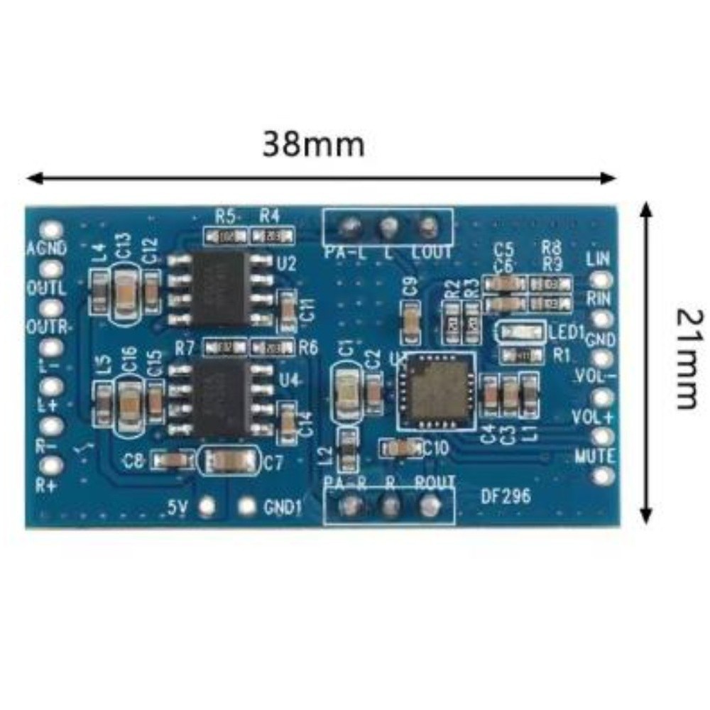 Electronic Volume Controller Module for Speaker Systems 3.8x2.1cm Blue