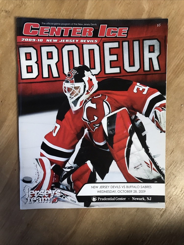 Center Ice 2009-10 New Jersey Devils October 28 2009 Game Program