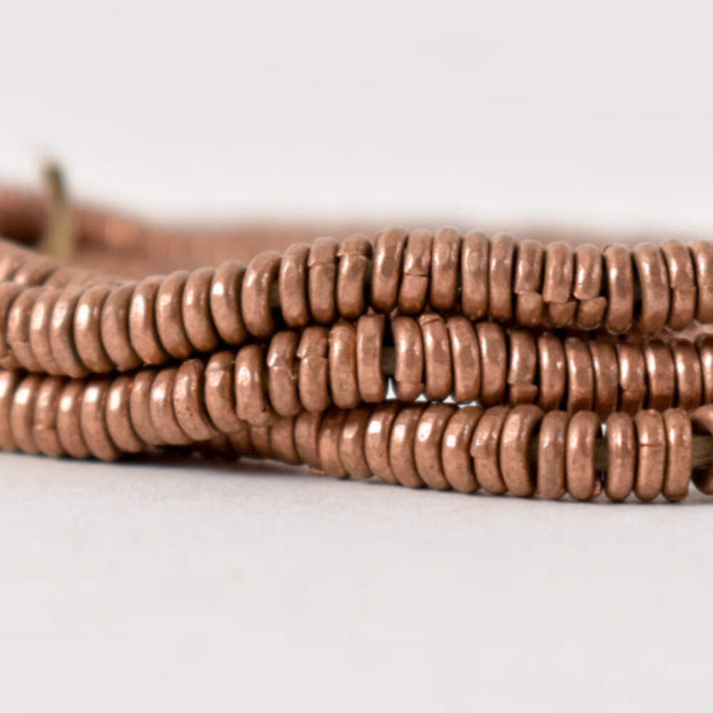 Copper Ethiopian Heishi Beads