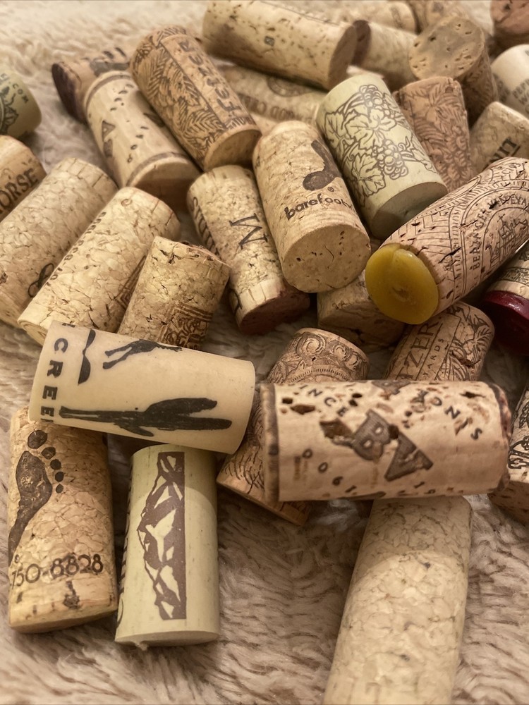 48 ct assorted Natural Wine Corks great for crafts or decorations D5