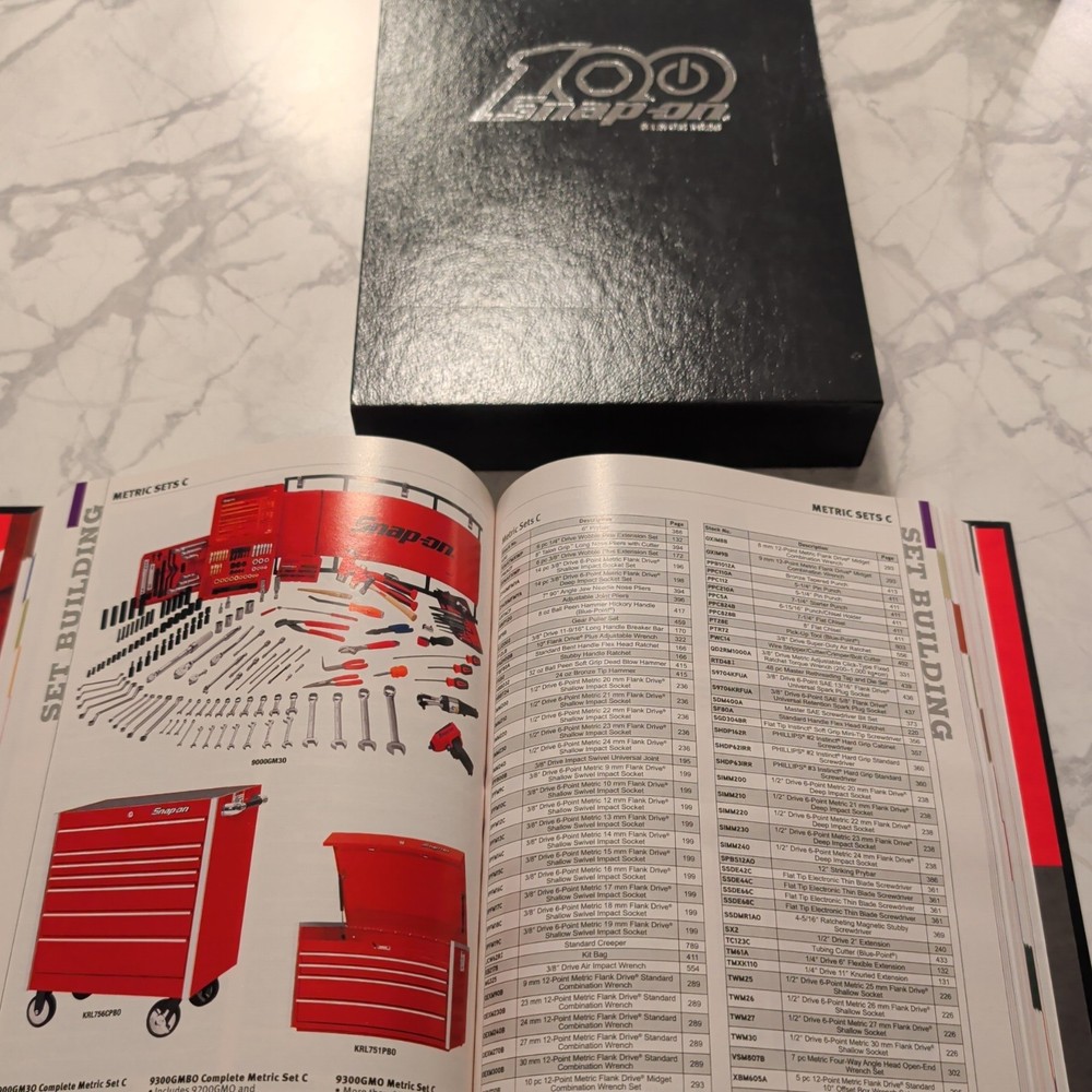 Snap-On Tool 100th Anniversary Hard Cover Tool Catalog