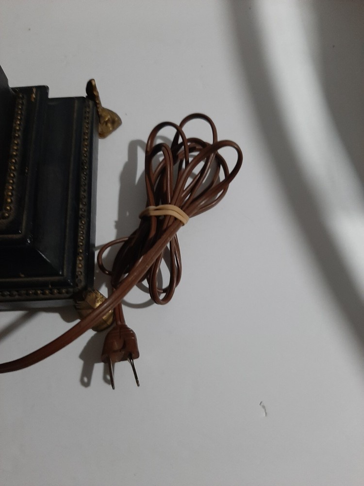 Antique Brass Column Table Lamp