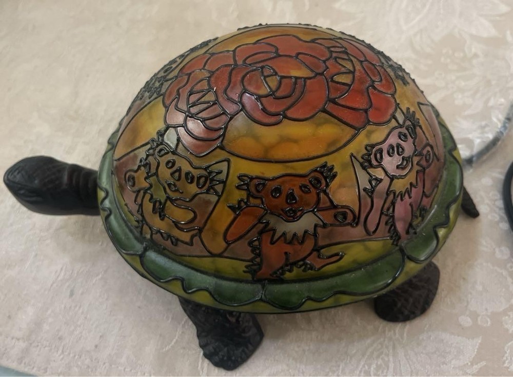 GRATEFUL DEAD Bear Turtle Lamp 2005 With box