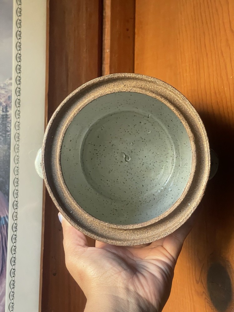Vintage Signed Terra Cotta Jar