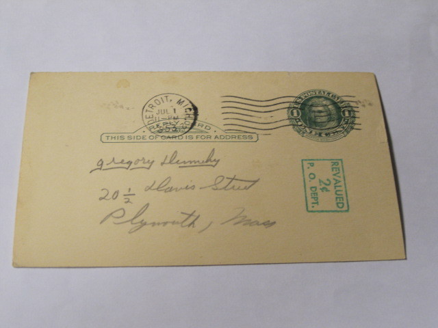 Don Lund Autographed Post Card JSA Auction Certified