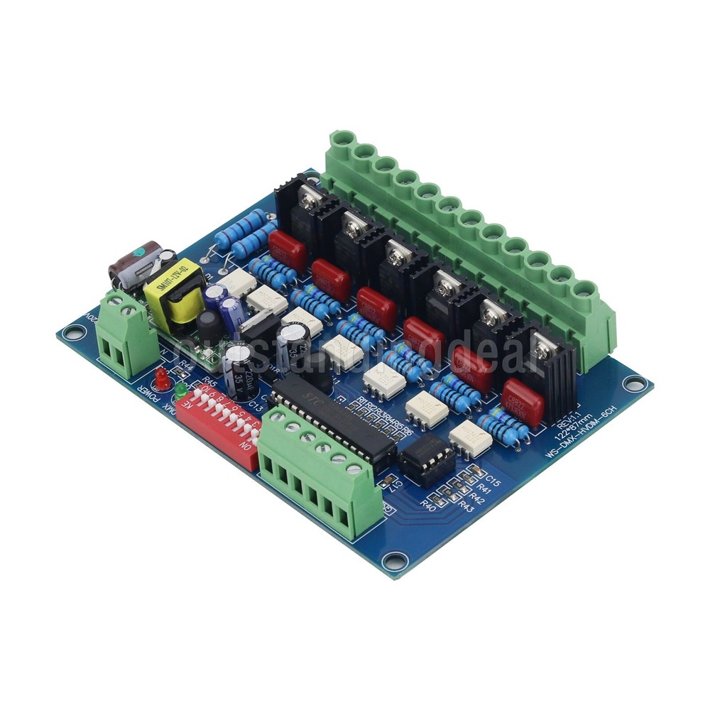 6-CH DMX512 Dimmer 220V Silicon Controlled Rectifier SCR Digital Silicon Box ot2