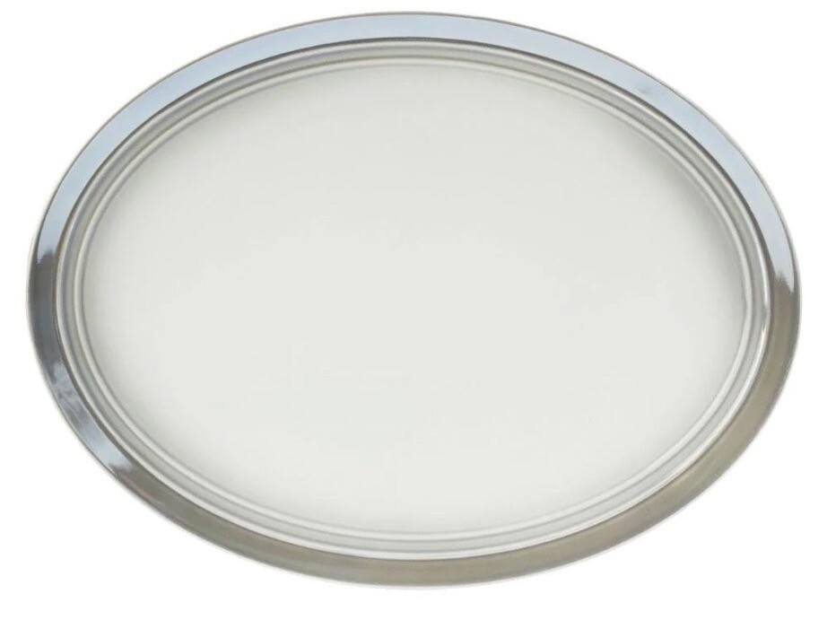 Mikasa Elura Solid Oval Platter Gray NIB